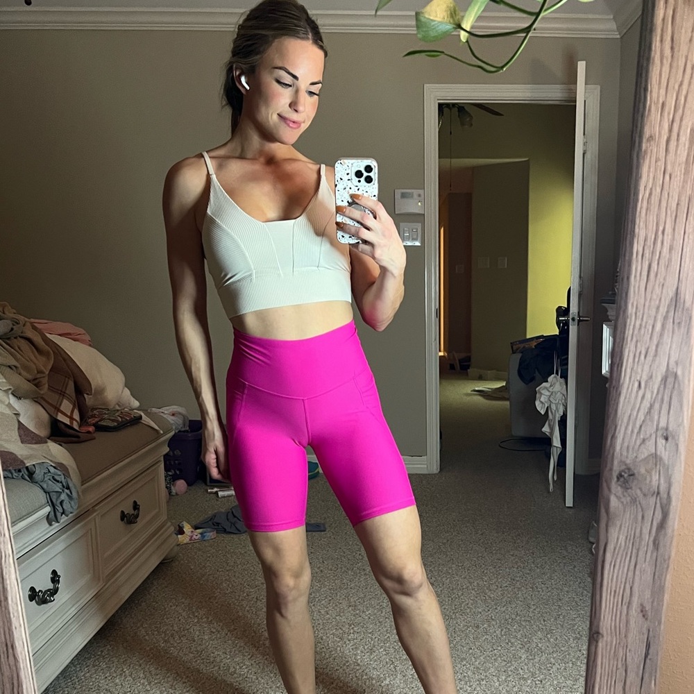 Old Navy Active Hot Pink Biker Shorts